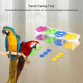 Parrot Puzzle Training Intellectual Development Color Separation Coin Box. 
