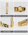 Portable High Pressure Water Gun Car Wash Water Gun Brass Nozzle Car Washing Foam Sprayer Gun Water Tap Spray Gun Water Jet Sprinklers Spray Nozzle Adjustable High Pressure Sprinkler Connector Hose Sprinkler Garden Watering  Automatic Rotating. 