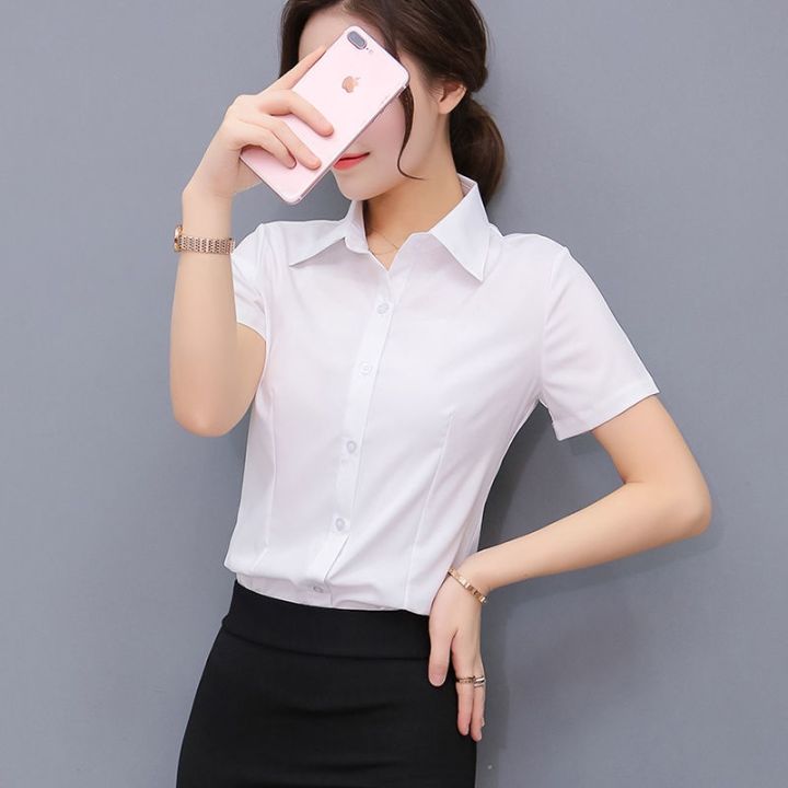 Shirt%20Business%20Summer%20Shirt%20Work%20Clothes%20Formal%20Wear%20Slim%20Fit%20Shirt%20Work%20Clothes%20White%20Short%20Sleeve%20Professional%20Student%20Female%20OL%20Half%20Sleeve%20-%20Image%209