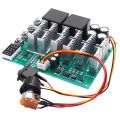 2X DC 10-55V 12V 24V 36V 48V 55V 100A Motor Speed Controller PWM HHO RC Reverse Control Switch with LED Display. 
