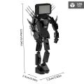 solar toys Skibidi Toilet Figures builing blocks Anime Titan Drill Man Toys Figures Assembling Educational Bricks Kids adults Birthday Gift. 