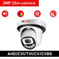 ITECH 5MP 25m Dual Light HD Audio AHD Camera IR/Color Night Vision Wide Angle 5MP Video Surveillance Dome Camera. 
