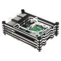 Raspberry Pi 4 Case 9 Layer Protection Optional Cooling Fan Heat Sink For Raspberry Pi 4 Model B Pi 4. 