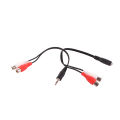 Universal RCA Cable 3.5mm Jack Stereo Audio Cable To 2RCA Socket Female To Male To Headphone 3.5mm Adapter For DVD Amplifier Cologo. 