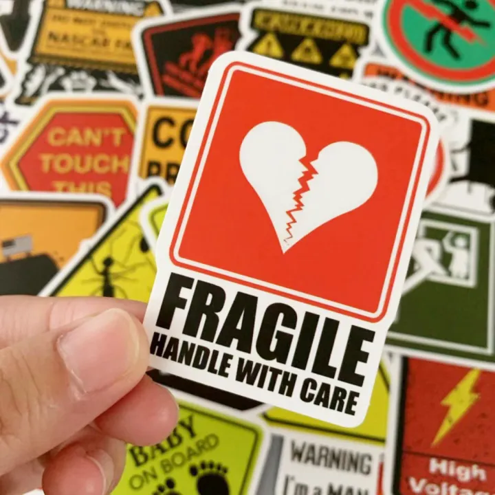 40pcs%20Warning%20Signs%20Stickers%20Logo%20Stickers%20for%20Laptop%20Scrapbook%20Journal%20Kids%20Girls%20Boys%20Stickers%20-%20Image%203