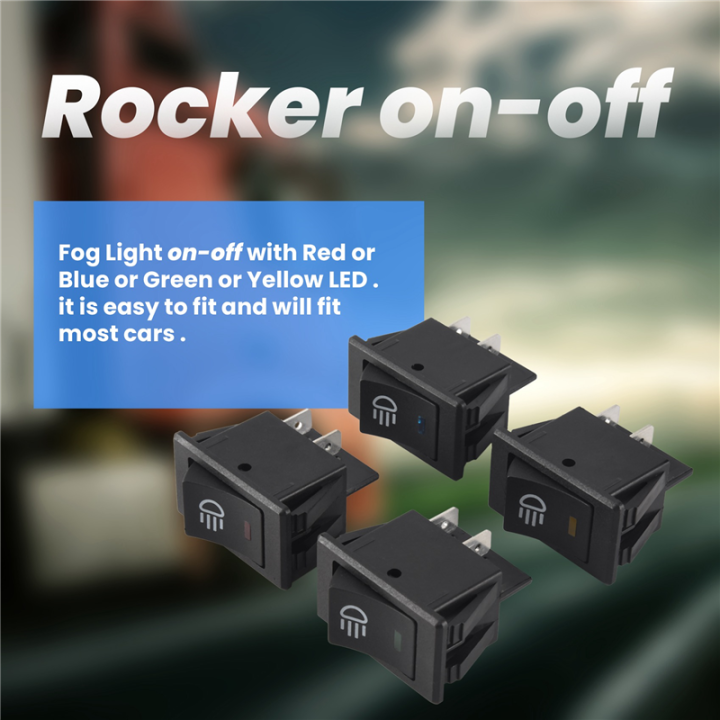 Sptrry4x%2012V%2035A%20Car%20Truck%20Boat%20Fog%20Light%20Rocker%20Switch%20LED%20Light%20Dash%20board%20Toggle%204Pin%20Black%20-%20Image%205