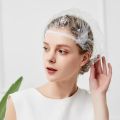 100Pcs/Bag Disposable Shower Bath Cap Plastic Waterproof Woman Head Hair Cover Bathing Hat. 