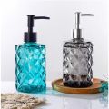 Glass Soap Dispenser Bottle Bathroom Liquid Shampoo Shower Gel Bottle Refillable Storage Container Soap Press Empty Bottles. 