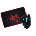 RGB Programmable Gaming Mouse M66 + Q3 Mouse Pad – High-Precision Gaming Combo - SKU - 41. 