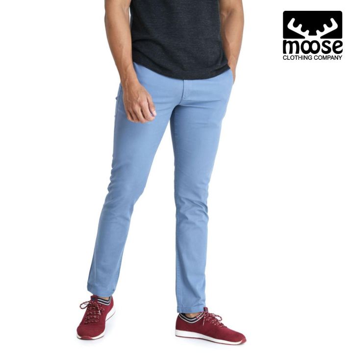 Moose Men’s Slim Fit Chino Pant - Deep Sea Blue