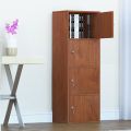 Simple Bookcase Bookshelf with Door Locker with Lock Floor Simple Modern Storage Cabinet Student Storage Cabinet against the Wall. 