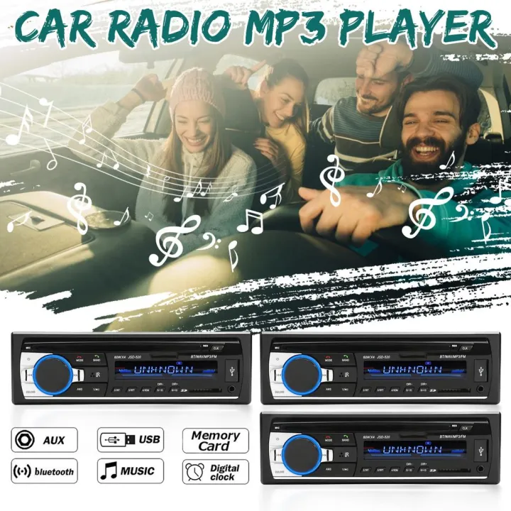 YD%20Bluetooth%20Autoradio%20Car%20Stereo%20Radio%20FM%20Aux%20Input%20Receiver%20SD%20USB%2012V%201%20din%20Car%20MP3%20Multimedia%20Player%20-%20Image%203