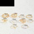 10Pcs/Set Fashion Geometric Adjustable Open Ring Women Elegant Party Rings Jewelry Pearl Flower Leaf Vine Ring Set. 