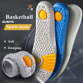 1Pair Basketball Sports Insoles Shock Absorption Sweat-absorbing Breathable Air Cushion PU Soft Shoe Pads for Women Men Insole. 