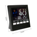 LCD Digital Hygrometer Thermometer Temperature Humidity Meter Room Indoor Clock. 