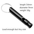 JDXHLAU 20 Pack Aluminum Whistle, Sports Whistle, Emergency Survival Whistles with Key Chain,Black. 