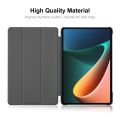 For Xiaomi Mi Pad 5 / 5 Pro ENKAY Custer Texture Horizontal Flip PU+PC Leather Case with Three-folding Holder & Sleep / Wake-up Function. 