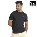 Moose Comfort Fit Crew Neck T-Shirt - Black. 