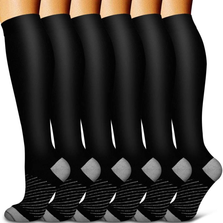 Unisex Copper Compression Socks Women Men AntiFatigue Pain Relief Knee