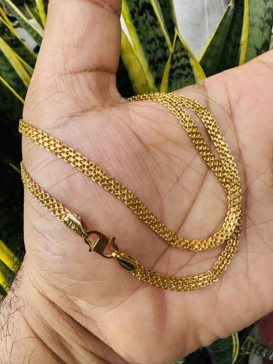 Gold%20plated%203.5MM%20Bismark%20Chain%20For%20Ladies%20&%20Gents%2018/24%20Inch%20-%20Image%209