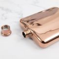 Rose Gold 6 Oz Stainless Steel Hip Flask Flask for Alcohol Bottle Liquor Bottle Groomsmen Gifts with Funnel. 