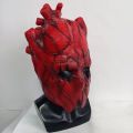 Anime Dorohedoro Shin Heart Red Mask Cosplay Costume Scary Bloody Latex Helmet Fancy Unisex Halloween Prop. 
