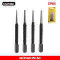 Punch set Nail punch 4pcs set (1/8, 1/32, 1/16, 3/32) UYUS brand CTP401. 
