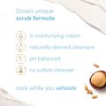 Dove Exfoliating Body Polish| Body Scrub |Deeply Nourishing Crushed Macadamia and Rice Milk |Moisturises & Brightens Skin | Sulphate Free|298gm SAM. 