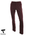 Black Cinnamon Men Pant / Formal Office Trouser / Solid Twill Pant / Maroon Colour Men Pant / Office Pant. 