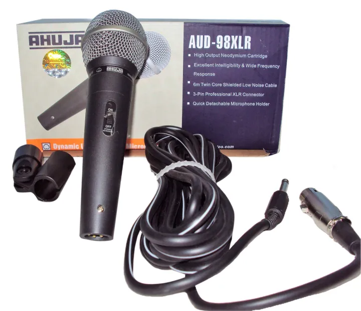 AHUJA%20AUD%2098XLR%20Professional%20Dynamic%20Unidirectional%20Microphone%20-%20Image%203