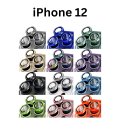 Apple iPhone 12 Metal Ring Glass Camera Lens Protector Protection Film Cover Tempered Glass Camera Protection. 