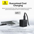 Baseus Palm Fast Charger C+U 20W/30W US with Mini White Cable USB-C to USB-C 60W 1m. 