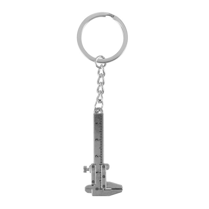Silver Simulation Vernier Caliper Model Ruler Slide Keychain | Daraz.lk