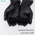 Black Kitchen Disposable Gloves Waterproof Thickened PVC Protective Gloves Kitchen Laboratory Cleaning Gloves. 