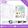 Samurry 1Set For Instax Mini 12 Transparent Camera Bag Travel Shoulder Bag with Sticker. 