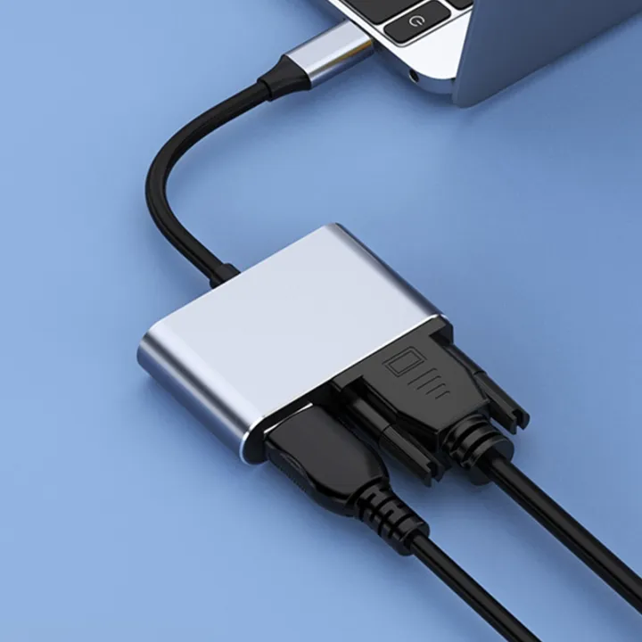 USB C to VGA Adapter Video Projectors Converters for Pro | Daraz.lk
