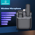 DoomHot Lavalier Microphone Mini Mic Intelligent Noise Reduction Microphone with Charging Box Professional Plug-Play Microphone For iPhone Android Smartphones Camera. 