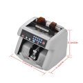 Professional Multi-Currency Bill Counter Automatic Money Counting Machine Cash Currency Banknote Detector Fast Count with UV/MG Counterfeit Bill Detection LED Display for USD EURO POUND CNY HKD etc. 