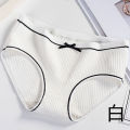 Women's Cute Girls Panty White Cotton Underwear. 