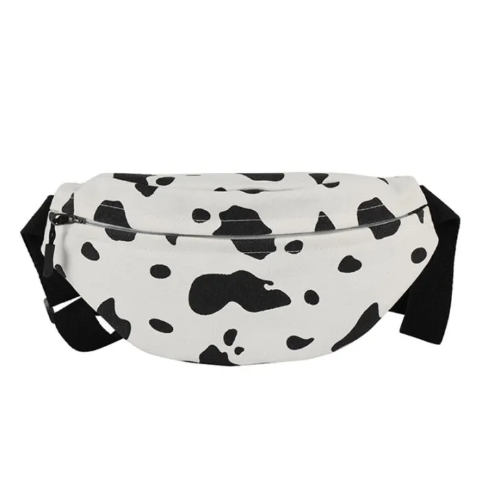 【New release】Women Cow Print Waist Fanny Pack Belt Pouch Travel Hip Bum Shoulder Bag Purse Bag Hot
