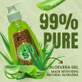 99% Pure Aloe Vera Gel, Freshly Cut Aloe Vera Leaves, Skin Care for Deeply & Rapidly Soothing, Firming, After Shave, Sunburn Relieve, etc. 
