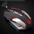 AZZOR Gaming Mouse 7-color Backlight Breath Rechargeable Wireless Comfort Gamer Mice for Computer Desktop Laptop NoteBook PC. 
