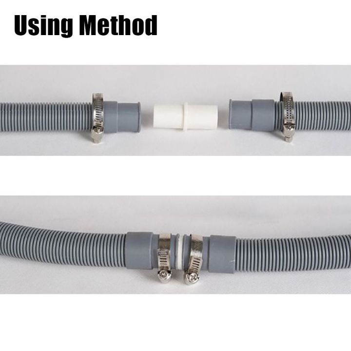 1/2Set%20Durable%20Strong%20Reliable%20Connection%20Drain%20Hose%20Connector%20with%202%20Clamps%20Tube%20Fitting%20Washer%20Hose%20Adapter%20Kit%20For%2020mm%20Inner%20Dia%20Tube%20For%20Washing%20Machine%20Water%20Pipe%20Washer%20Extension%20Adapter%20-%20Image%204