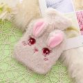 New Plush Rabbit Hand Po Warm Water Bottle Mini Hot Water Bottles Portable Hand Warmer Girls Pocket Hand Feet Hot Water Bags. 