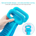 HOT Back Scrubber for Shower,Inmorven Bath Body Brush Silicone Back Brush Extra Long Exfoliating Body Scrubber with Handle Men Women. 