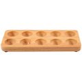 NAMUNY Egg Tray Wooden Egg Holder for Eggs Usable in Kitchen Refrigerator, or Countertop for Display or Storage, Holds 10 Eggs. 