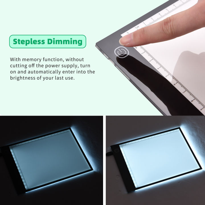 A4/A5%20LED%20Light%20Pad%20Tracer%203mm%20Ultra-Thin%20Drawing%20Board%20Copyboard%20Stepless%20Dimming%20USB%20Powered%20with%20Scales%20for%20Artist%20Animation%20Designing%20Sketching%20Calligraphy%20Diamond%20Painting%20Supplies%20-%20Image%204