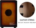 GECKO Adjustable  Cajon BOX with Bag Aley Key Drum-Wooden Percussion with Adjustable Guitar Strings | Birch Wood, Compact & Lightweight with carrying case. 