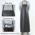 PVC Waterproof Apron Food Factory Apron Acid And Alkali Resistant Low Temperature Resistant Kitchen Chef Working Oil Proof Apron. 