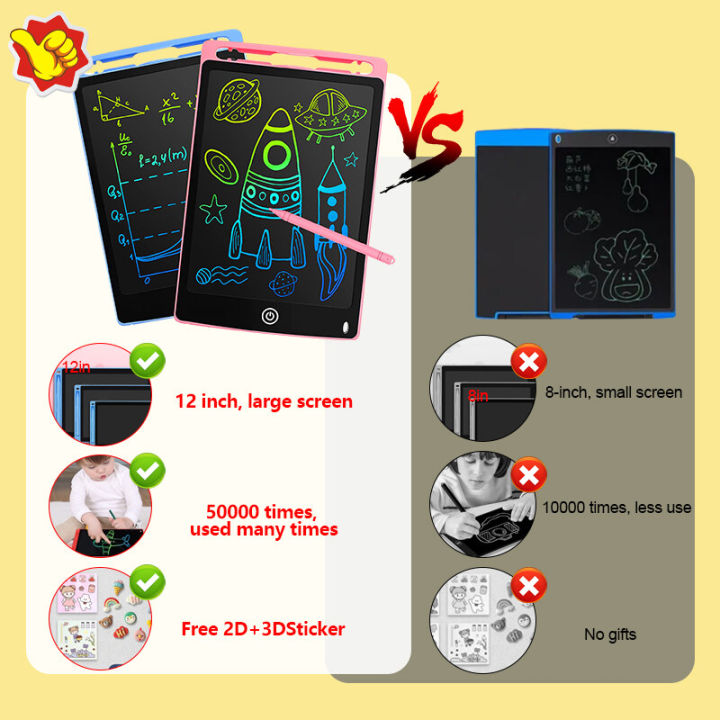 12%20inch%20Graphics%20Tablet%20Drawing%20Tablet%20LCD%20Writing%20Tablet%20Drawing%20Multi%20Painting%20Board%20Writing%20Pad%20Painting%20LCD%20Pad%E6%89%8B%E5%86%99%E6%9D%BF%20-%20Image%202